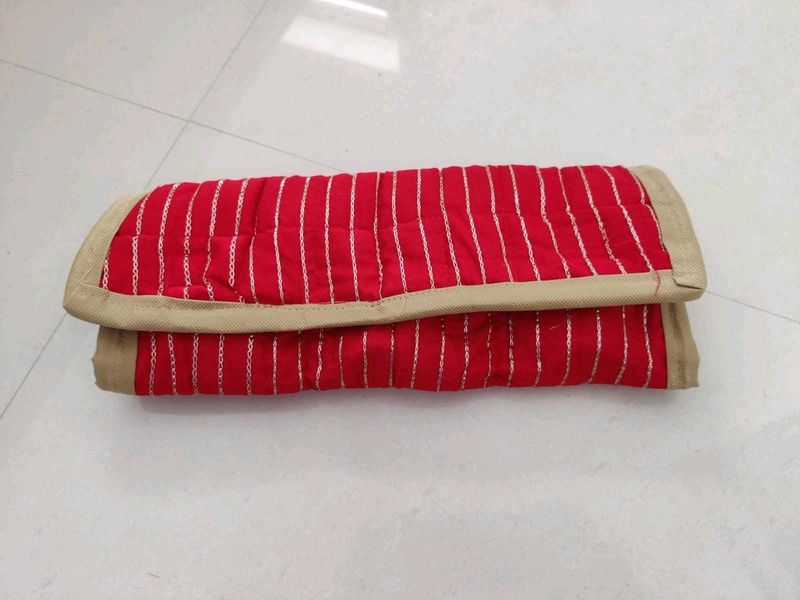 Red jewellery organiser pouch