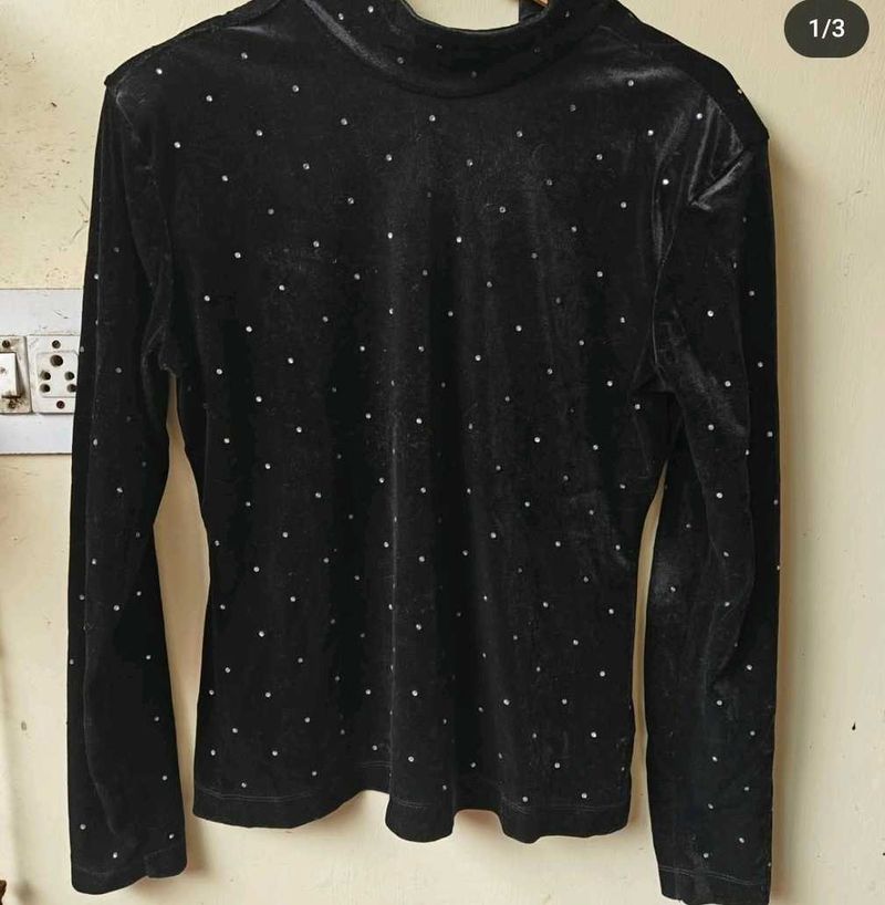 H&amp;m Velvet Top