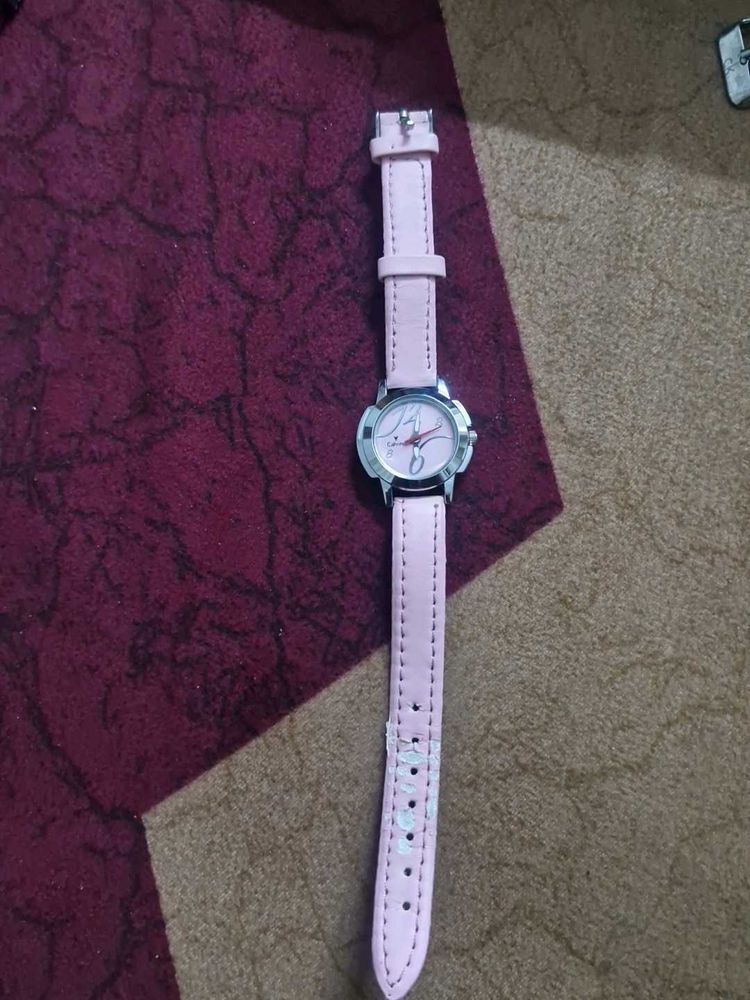 Cute Pink Cartoon Watch