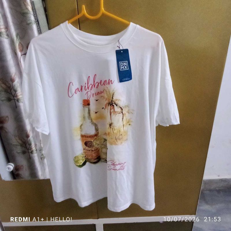 oversized DNMX  t shirt for women