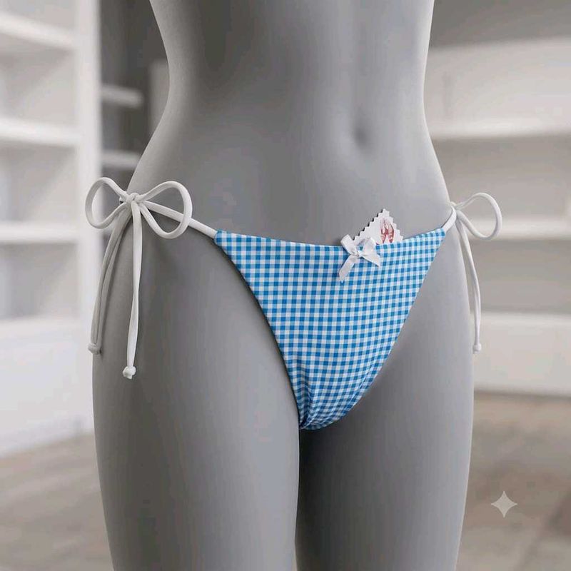 Blue Gingham🆕🎁 Bikini Bottom