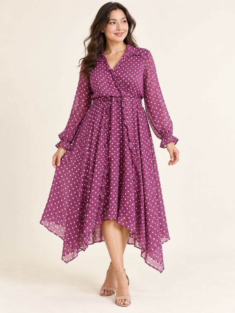 Purple Polka Dot Dress