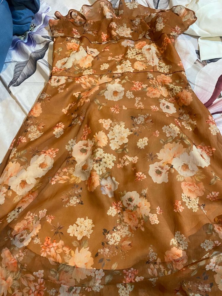 Brown Faballey Dress