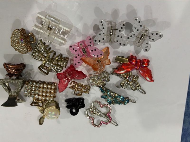 Assorted Hair Clips &amp; Barrettes
