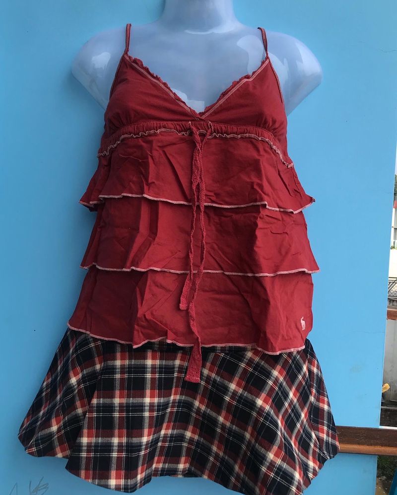 Cute Red Cami Top