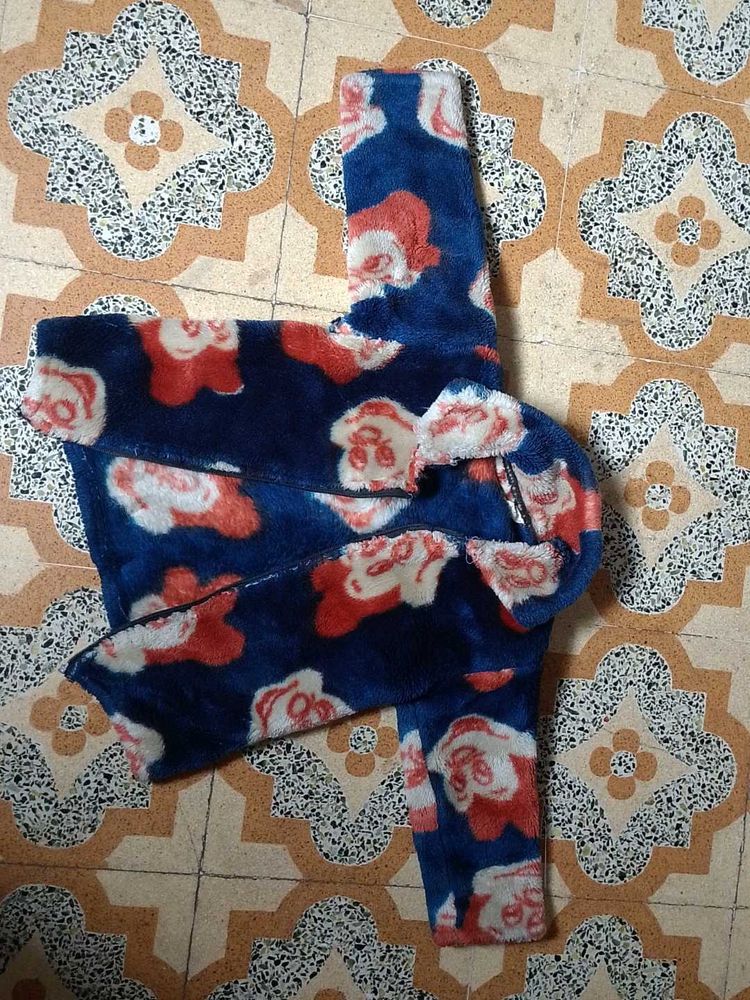 Cozy Printed Plush Nightsuit