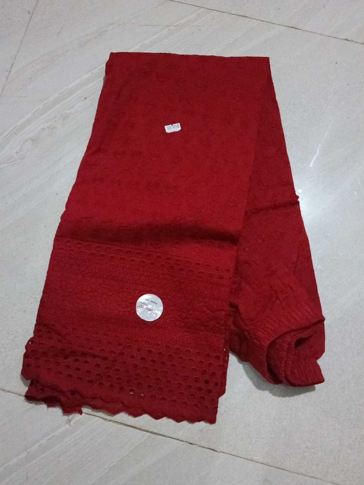 Red Cotton Palazzos