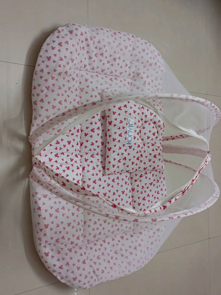 Newborn baby Bedding Set With Pillow Mosquito Net
