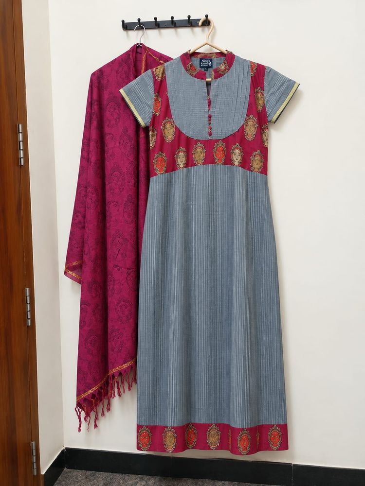Isabella Kurta with pant and shall in  Paisle