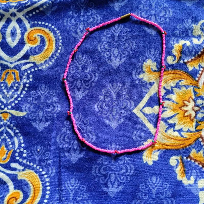 Beaded Pink Necklace