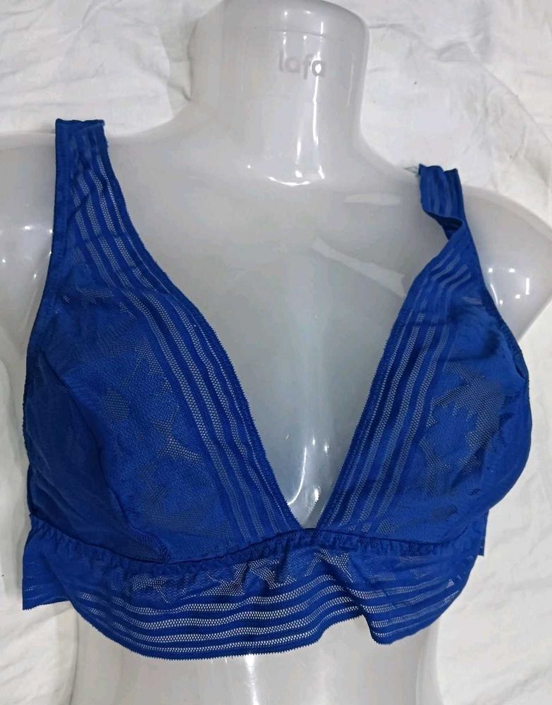 💙 Blue Lace Bra