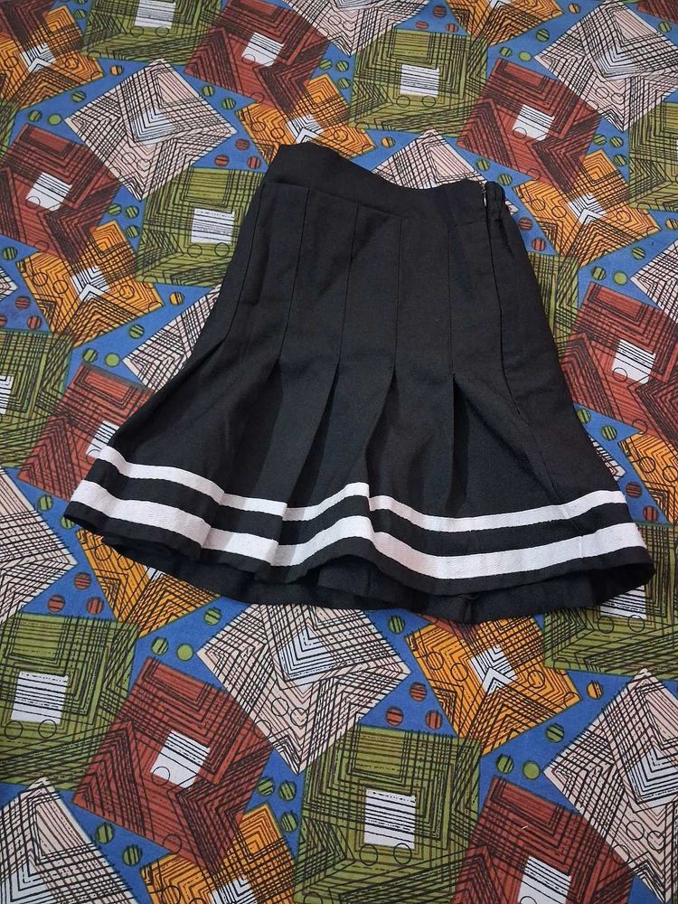 Pleated Mini Skirt
