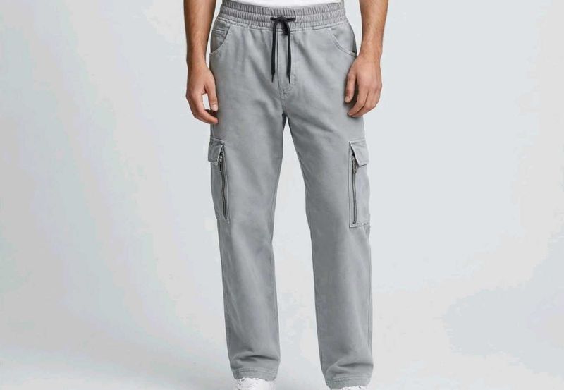 Men's Grey Cargo Pants