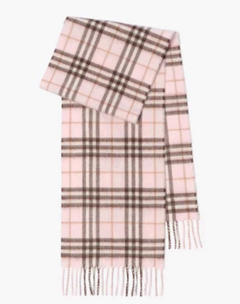Burberry inspired Pink checked Scarf for Women