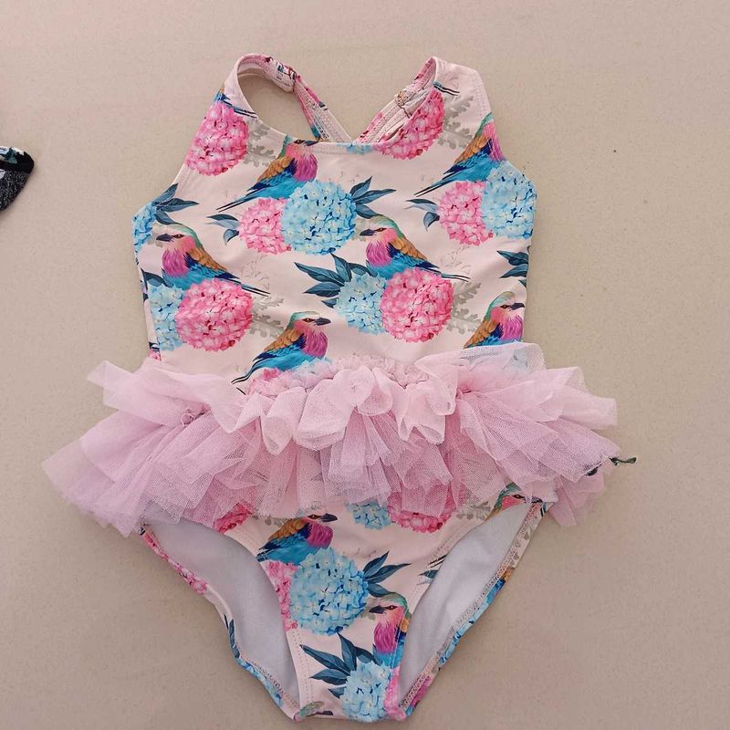 Adorable Bird Print Swimsuit