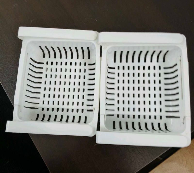 Fridge Organiser Drawer- 2 Pc