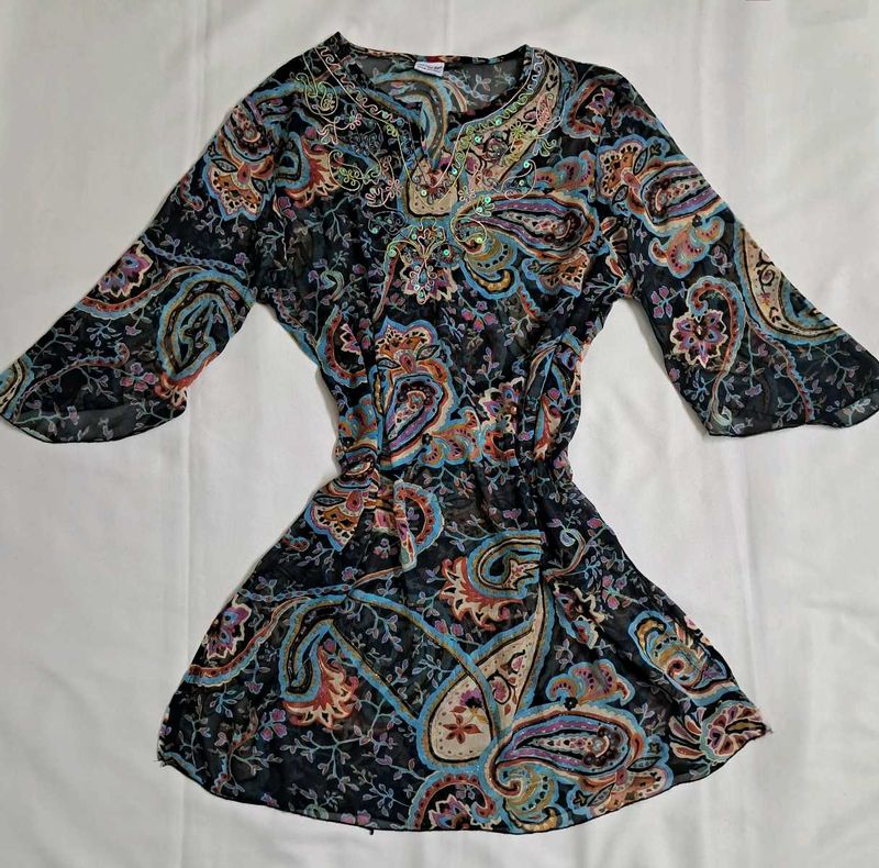 Y2k Vintage Forest Fairy Desi Chatpata Kurta Top