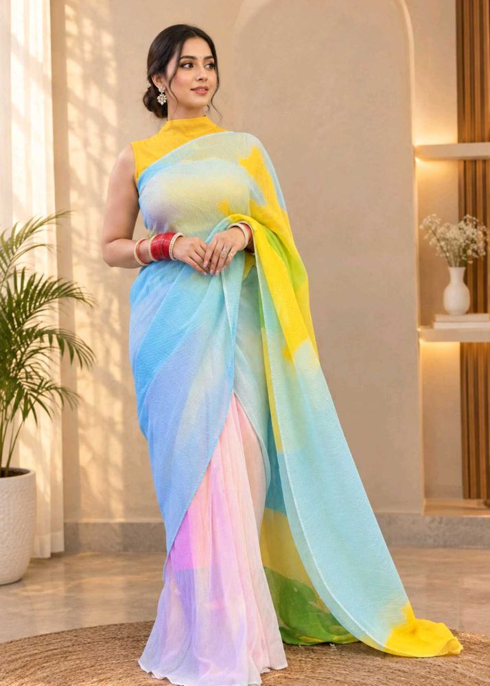 Vibrant Ombre Saree