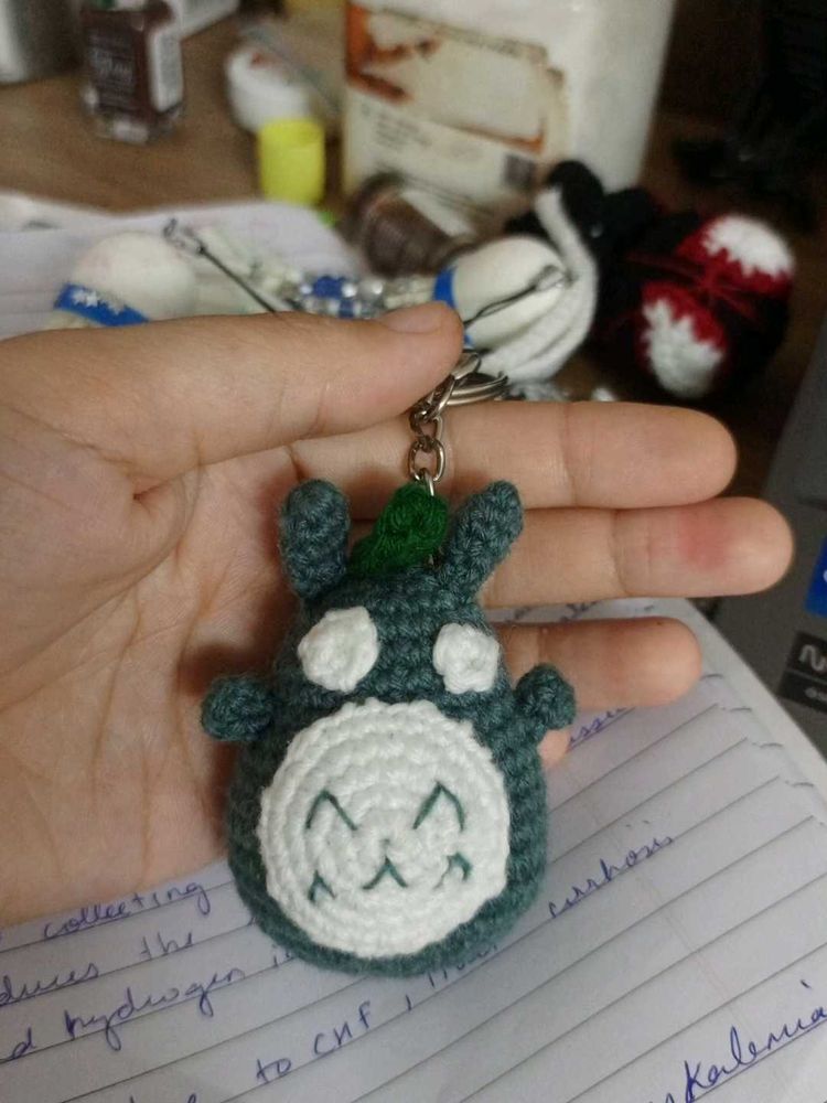 Crochet Totoro Keychain