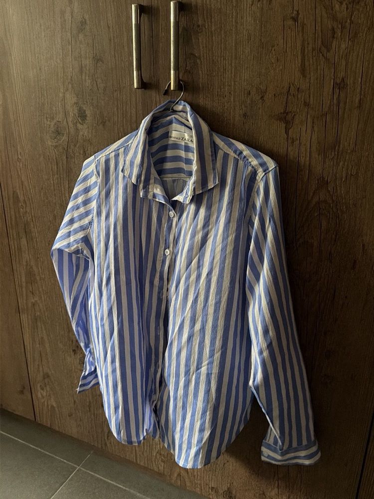 Classic Blue &amp; White Striped Button-Up Shirt