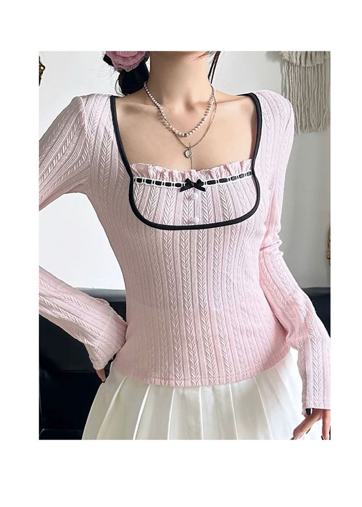 y2k coquette bow top💖(prettier ir)