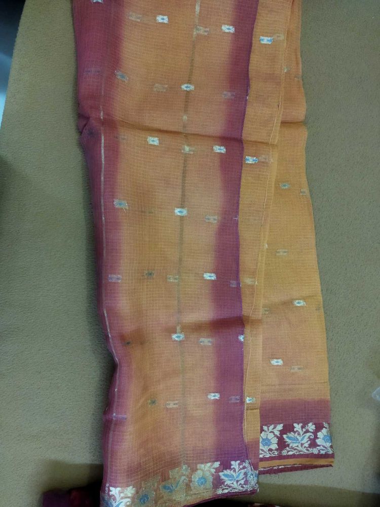 Selling Kota Doria Saree In ₹300