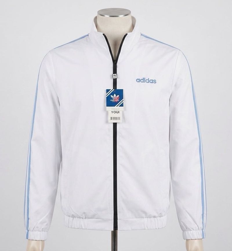 Adidas White Track Jacket