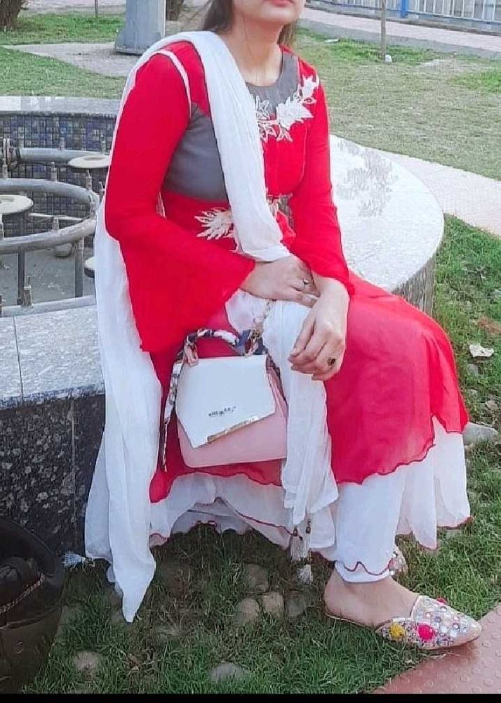 Embroidered gown