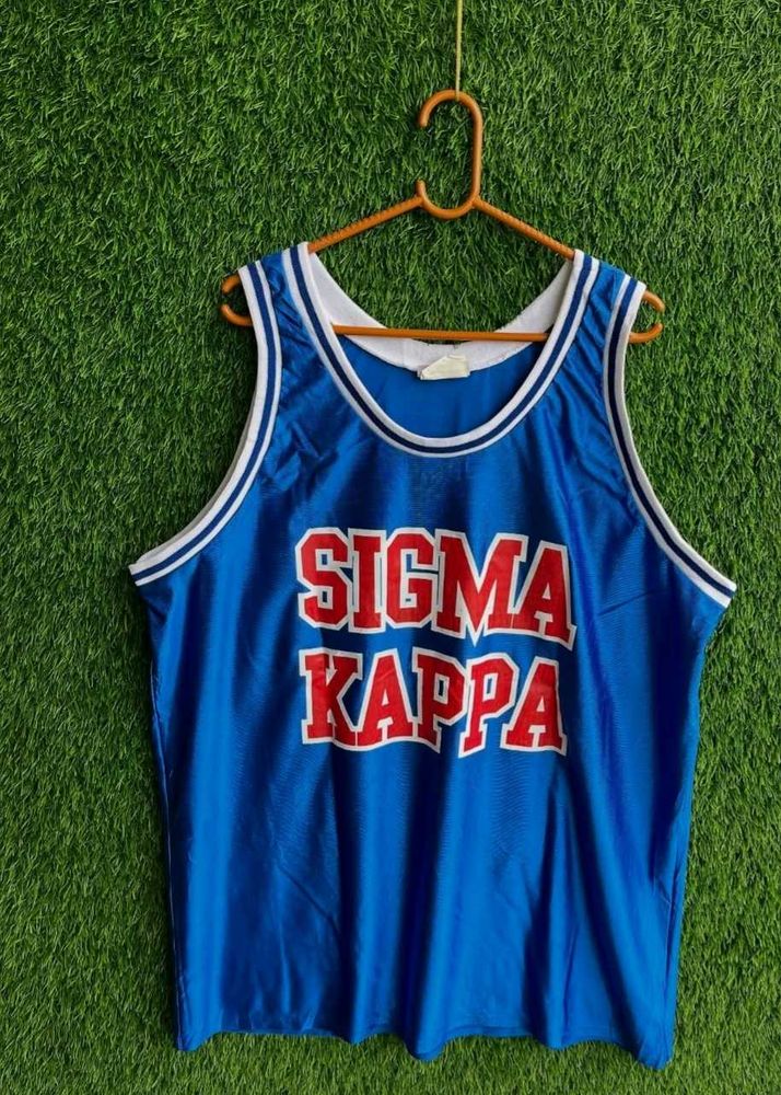 Sigma Kappa Blue Jersey Tank Top