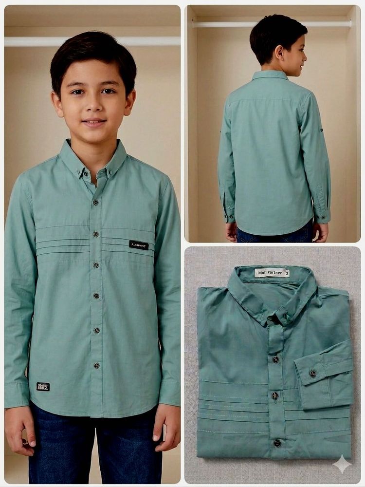 Boys party wear crepe shirt