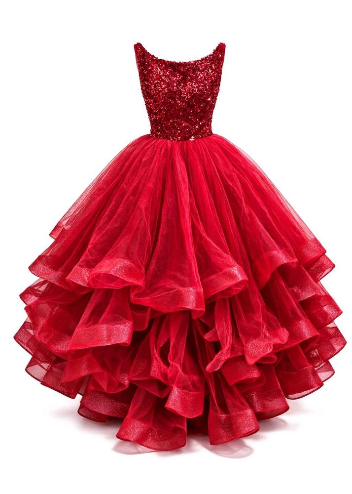 Red Sequin Party Dress