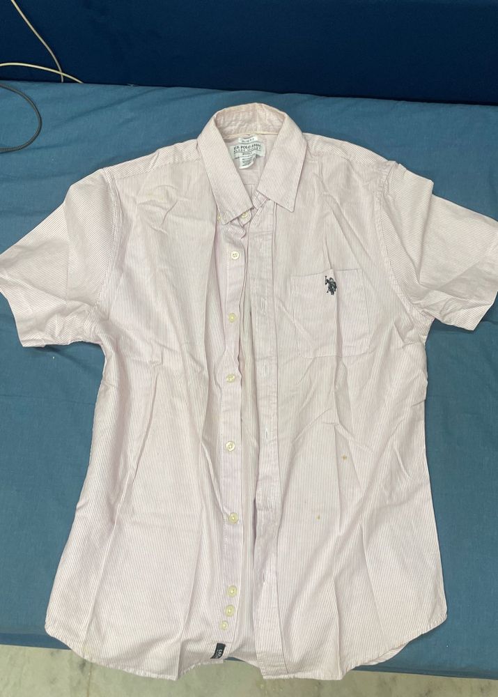 US POLO ASSN slim fit half sleeve shirt