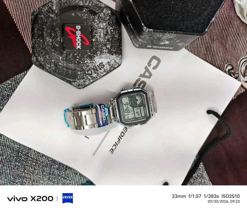 Casio G-Shock Watch PREMIUM SILVER WITH TIN BOX