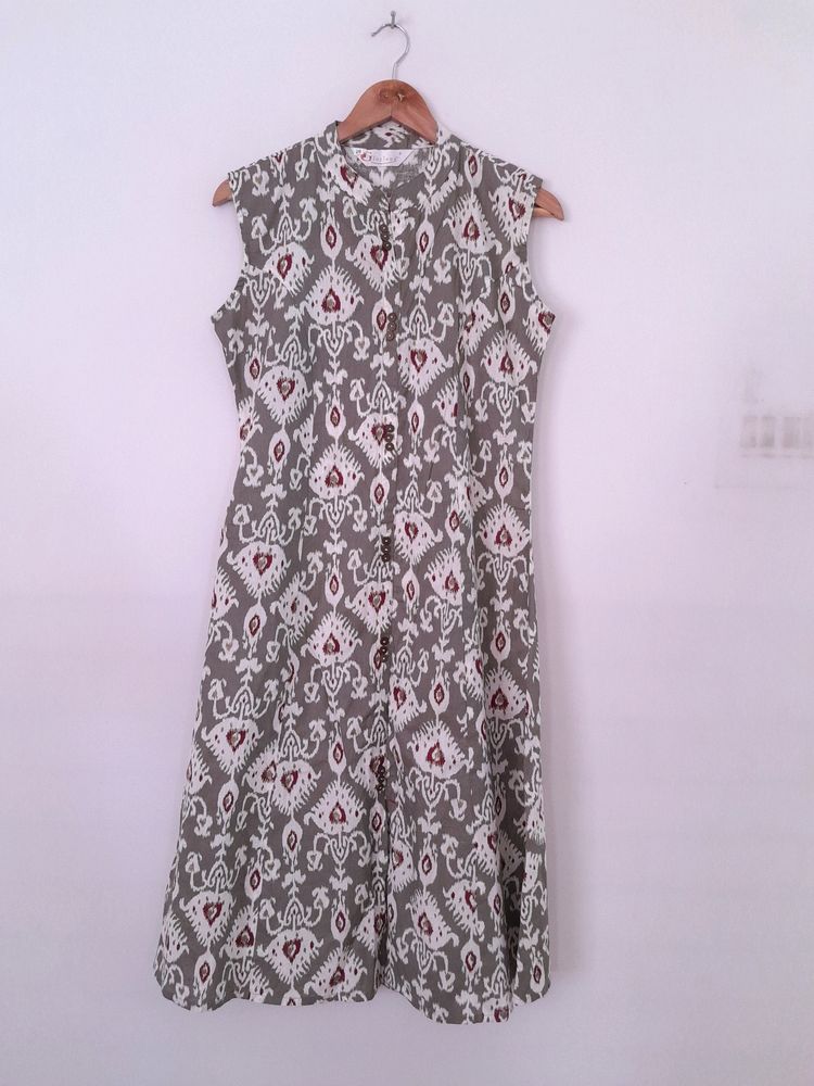 Grey Printed Kurta (Women's)