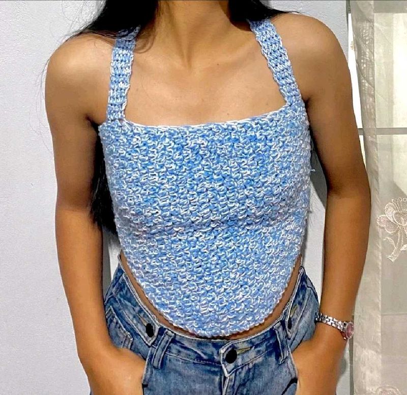 Handmade crochet corset