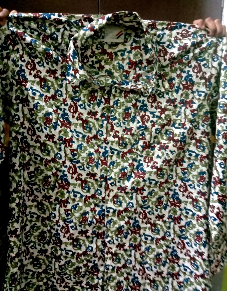 XXL Cotton Khadi Shirt,Chest 26', Length 32 ',