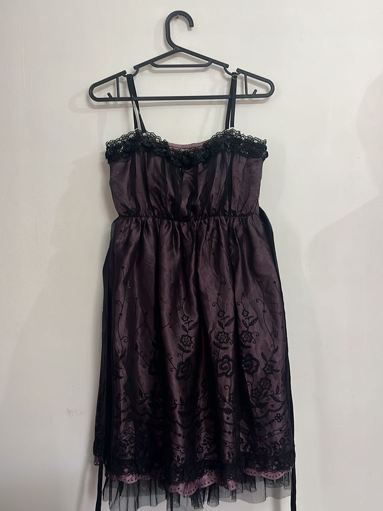 Elegant Black Lace Dress🖤⭐️