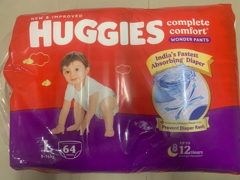 Huggies Pant Diaper - L - 64Pieces - Wonder Pants