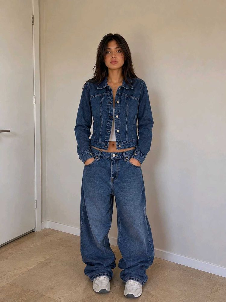 y2k Blue Denim Jacket