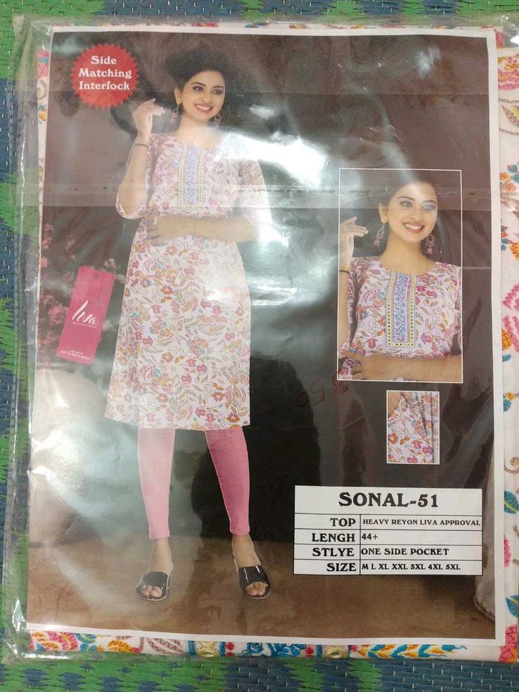 One side pocket kurti