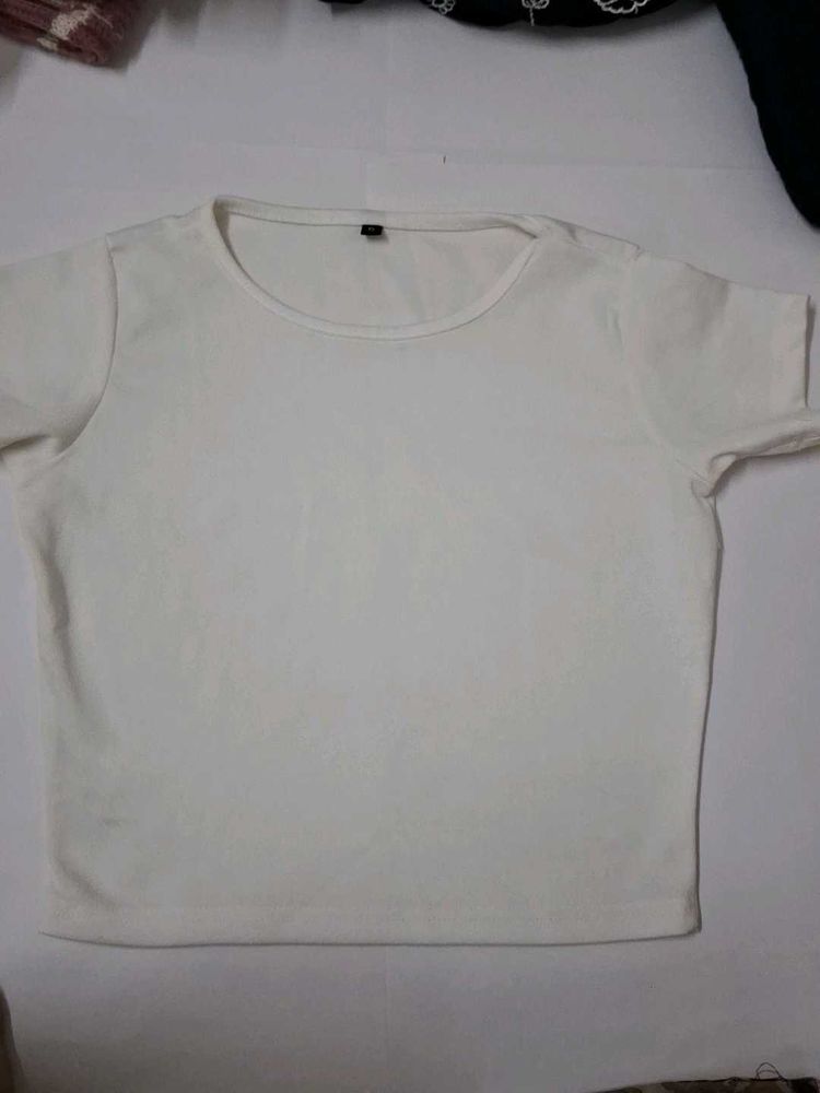 White Crew Neck T-Shirt