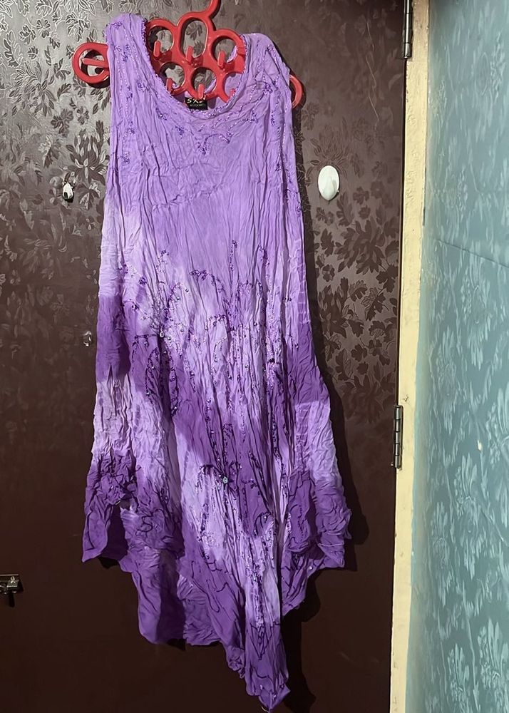 Purple Tie-Dye Dress