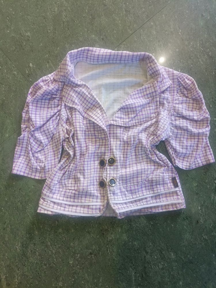 Korean Top Open Front Cardigan Shrug Type