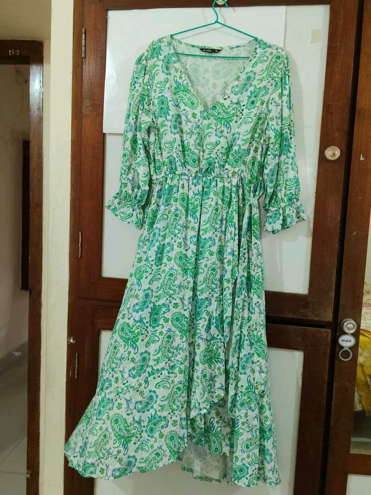 Boho Paisley Print Maxi Dress