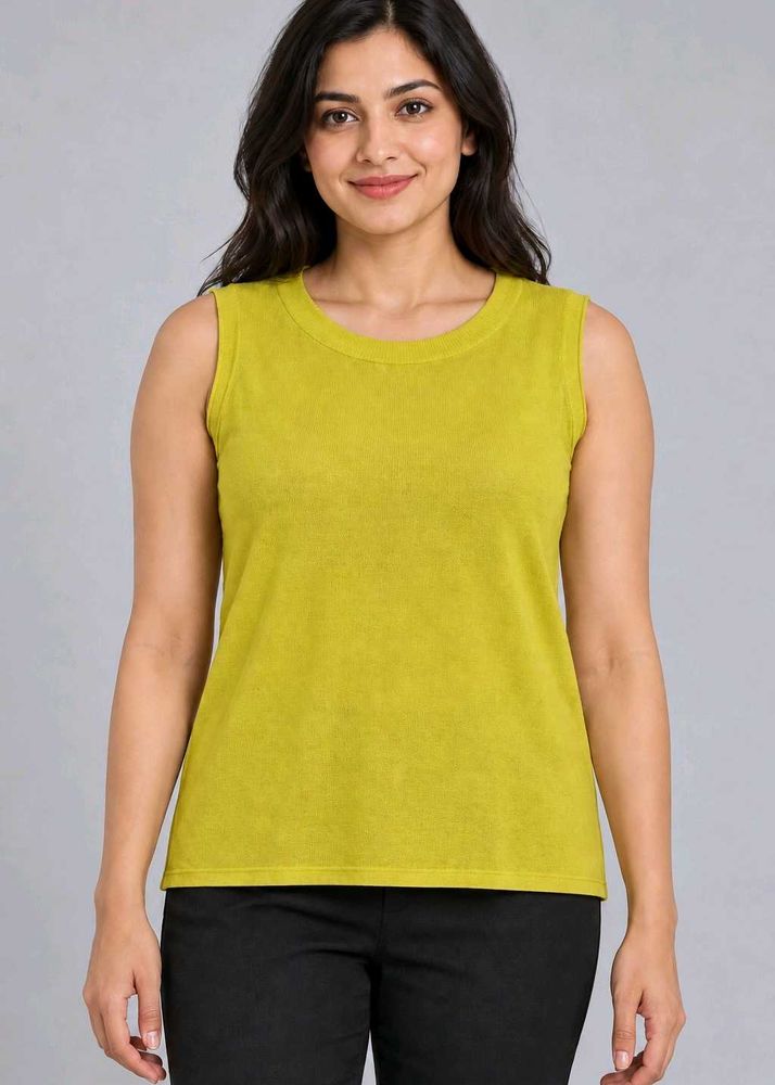 Lime Yellow Sleeveless Top