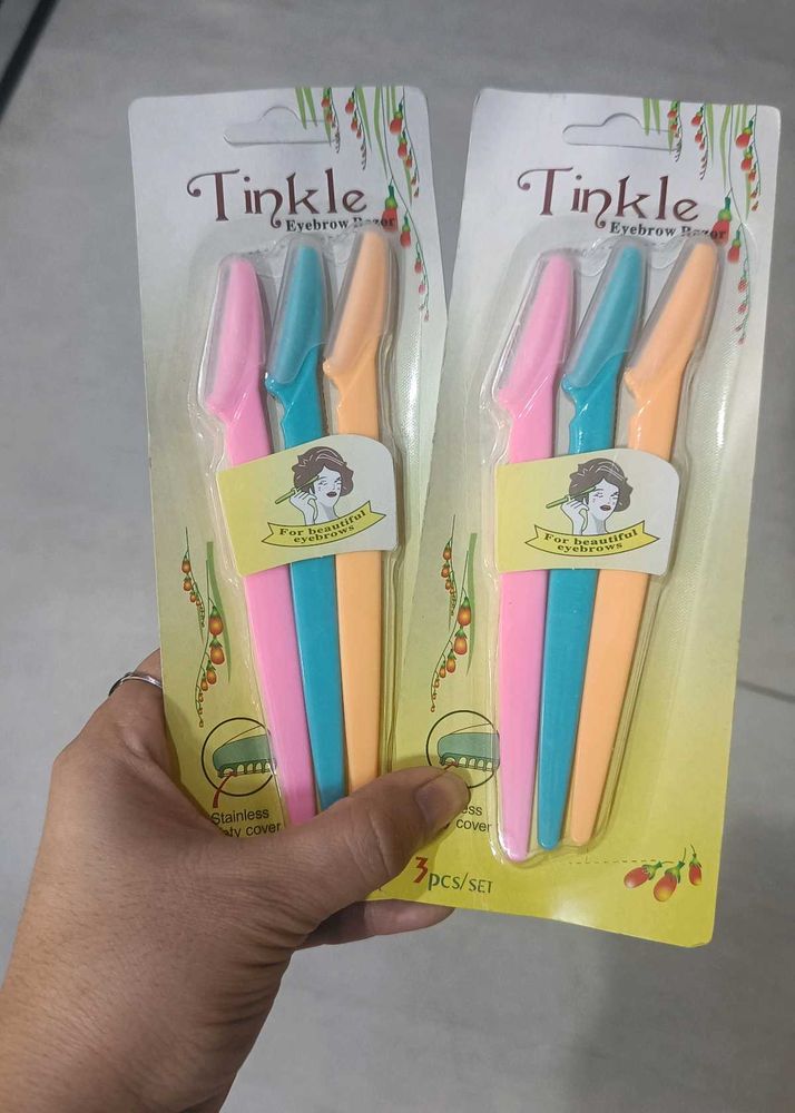 Tinkle Eyebrow Razors - 3 Pcs Set(pack of 2)