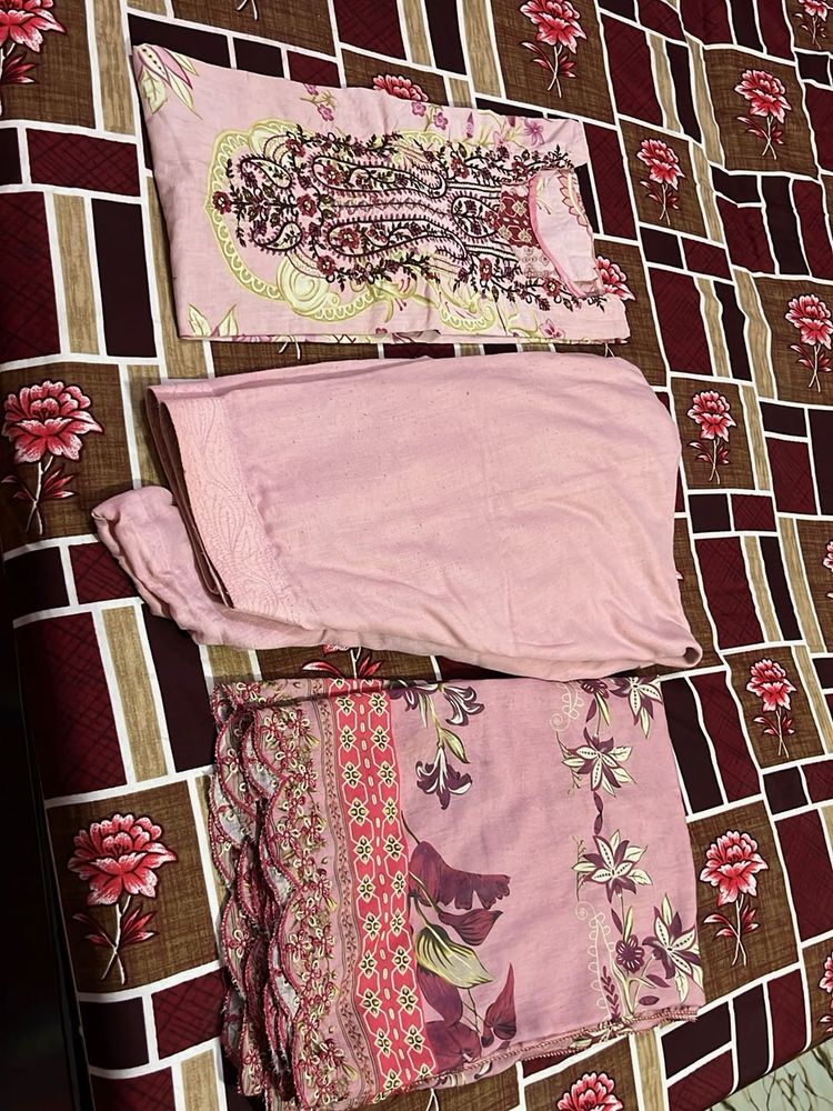 Elegant Pink Kurta Set with Dupatta