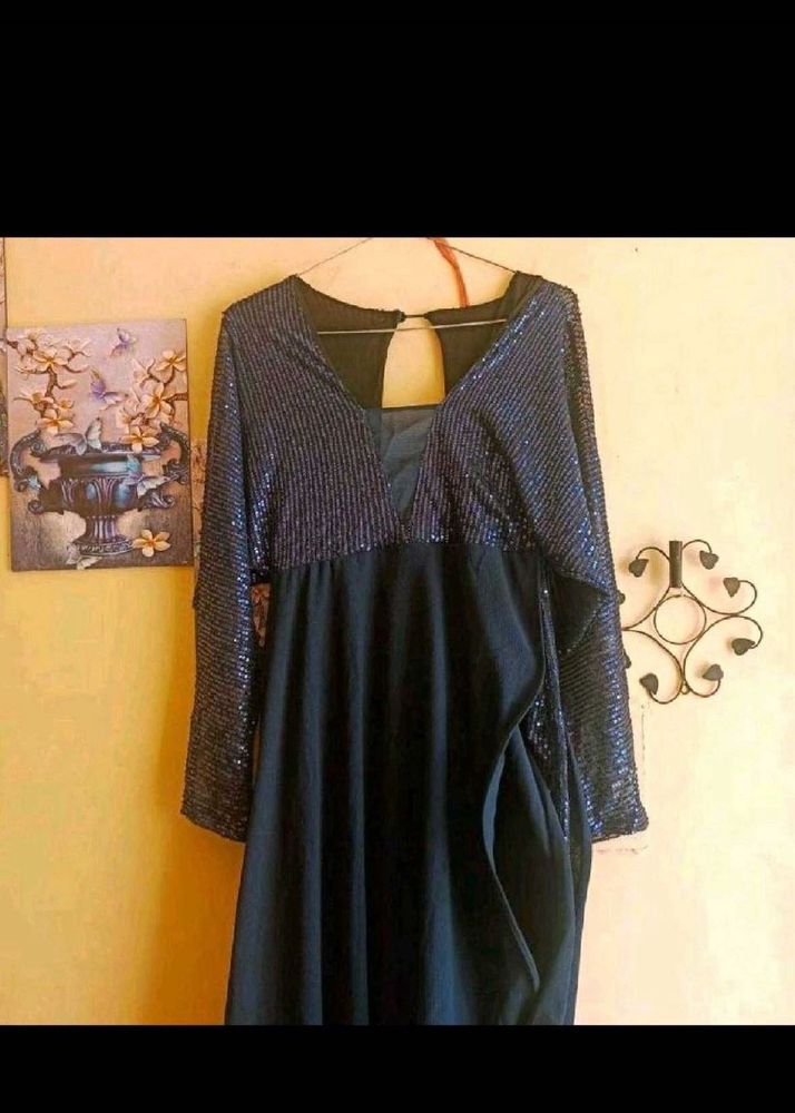 Sparkling Sequin Sleeve Dress
