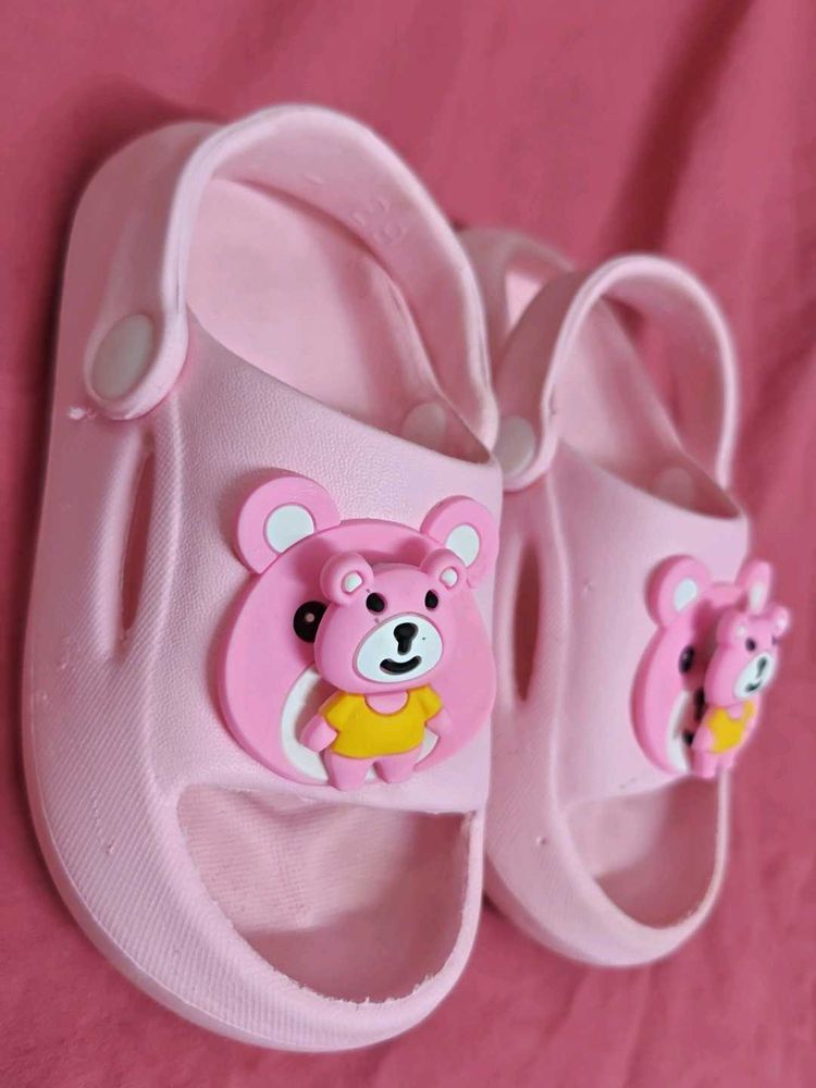 Cute Pink Bear Sandals for Kids
