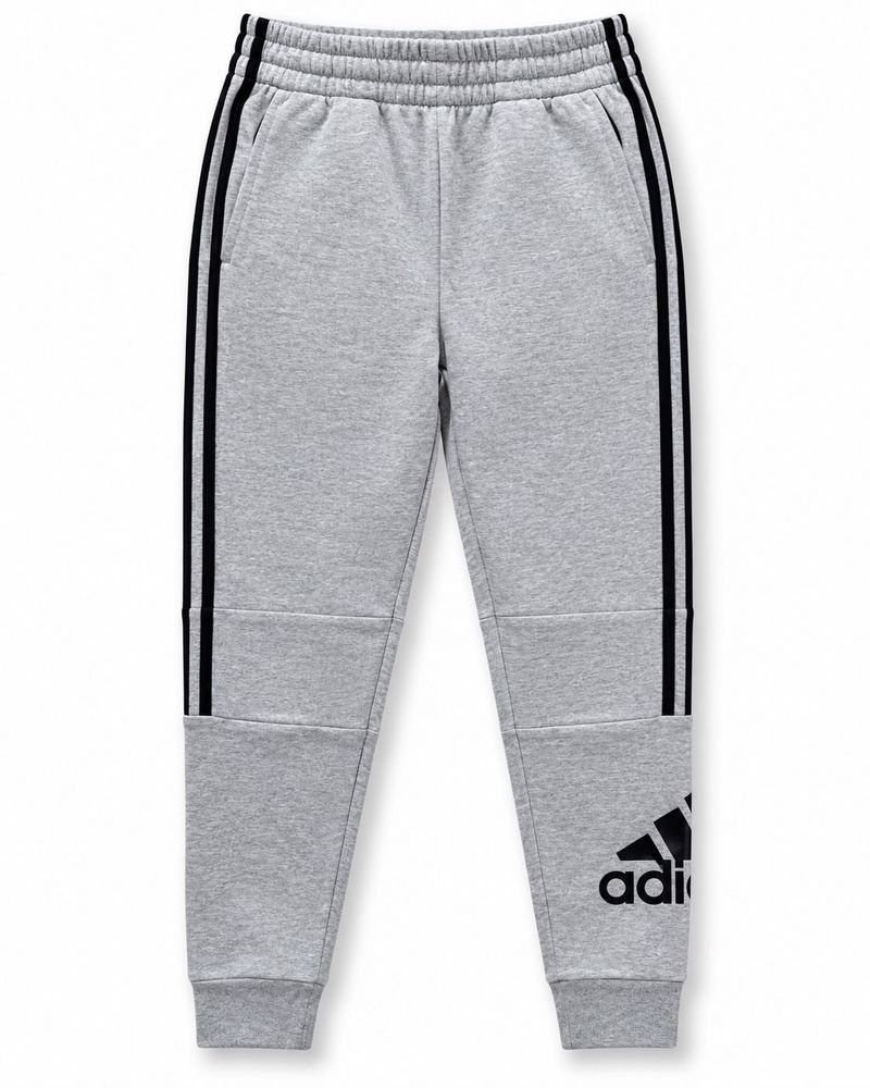Adidas 3 Strips Brand Logo Grey Jogger